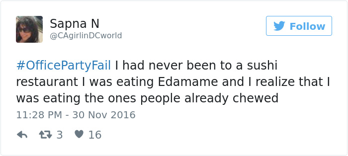 Office Party Fail Tweet