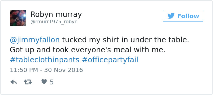 Office Party Fail Tweet