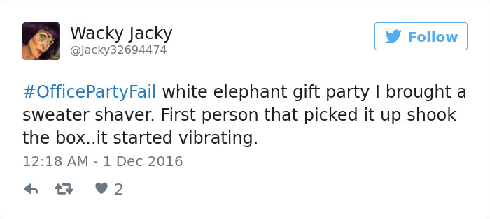 Office Party Fail Tweet
