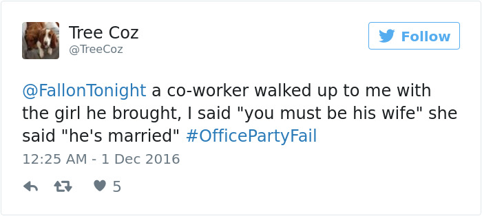 Office Party Fail Tweet
