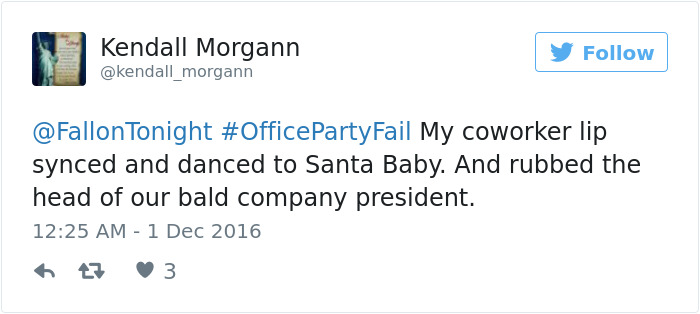Office Party Fail Tweet