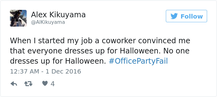 Office Party Fail Tweet