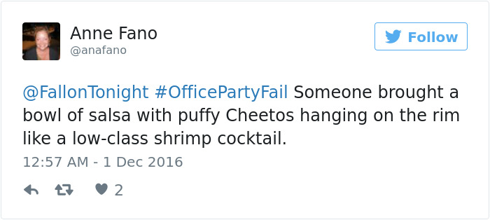 Office Party Fail Tweet