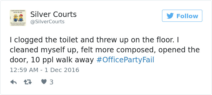 Office Party Fail Tweet