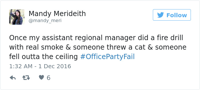 Office Party Fail Tweet