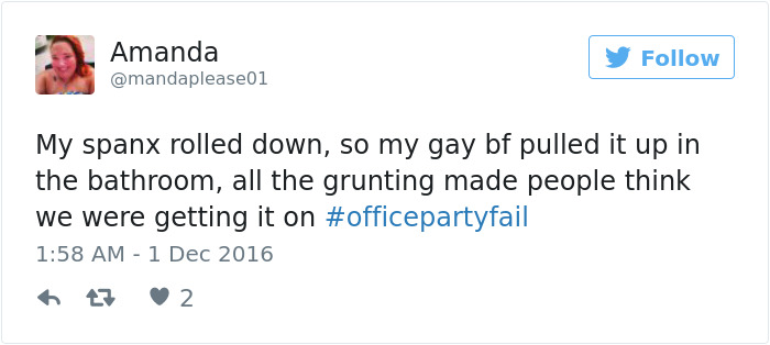 Office Party Fail Tweet