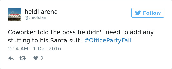 Office Party Fail Tweet