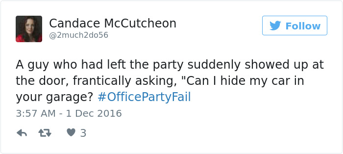 Office Party Fail Tweet