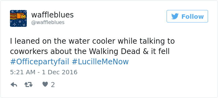 Office Party Fail Tweet