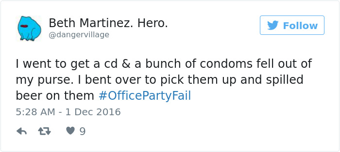 Office Party Fail Tweet