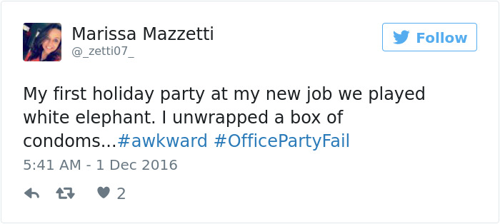 Office Party Fail Tweet