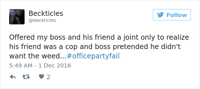 Office Party Fail Tweet