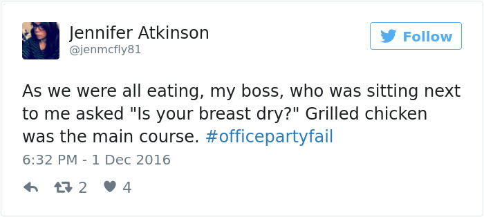 Office Party Fail Tweet