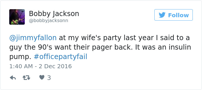 Office Party Fail Tweet