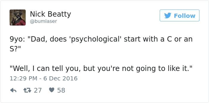 Funniest Parenting Tweets 2016