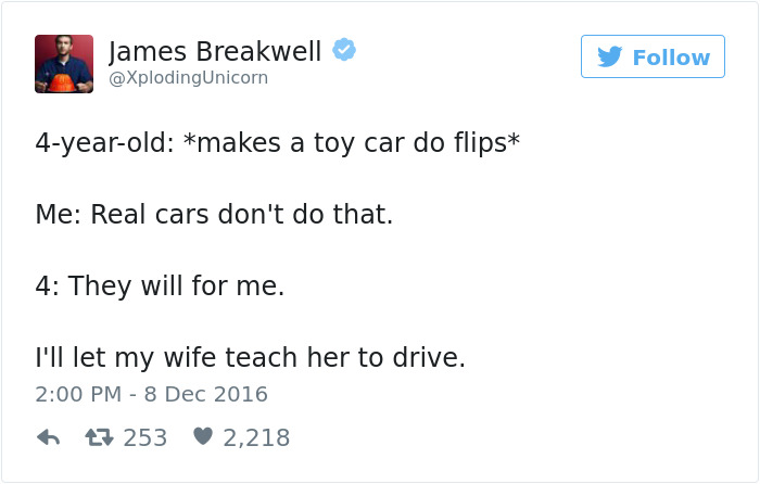 Funniest Parenting Tweets 2016