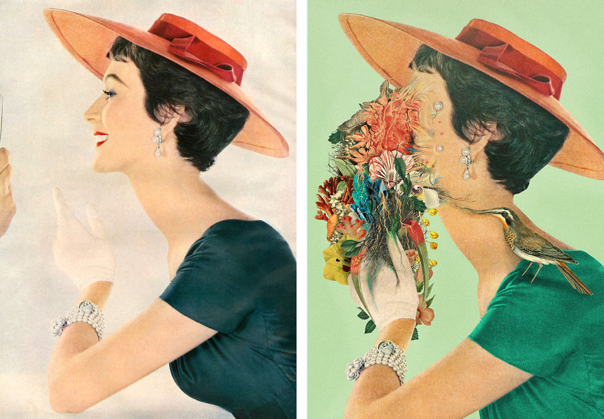 Digital Artist Dr&oslash;msjel Transforms Vintage Advertisements Into Surreal Artworks