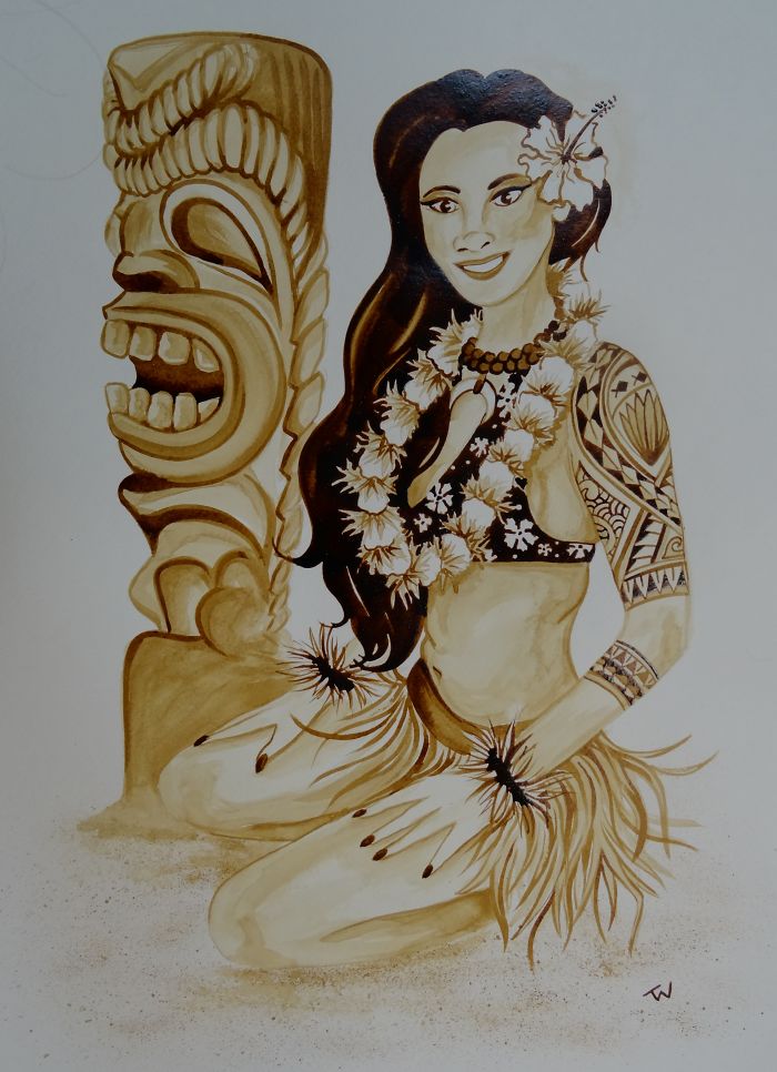 Painting With 100% Real Coffee