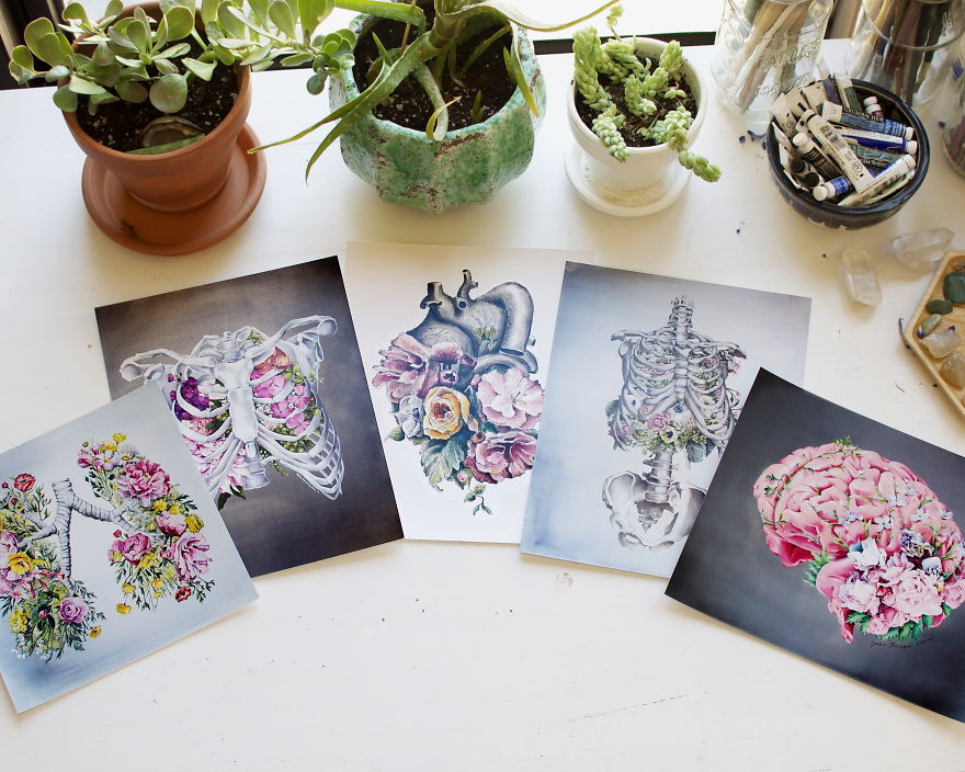 I Intertwine Nature And Human Anatomy To Create These Paintings I Intertwine Nature And Human Anatomy To Create These Paintings
