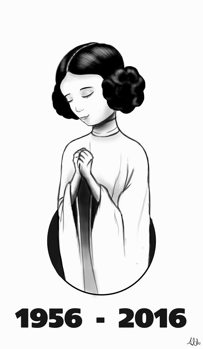 Rip Carrie Fisher By Alfred Manzano