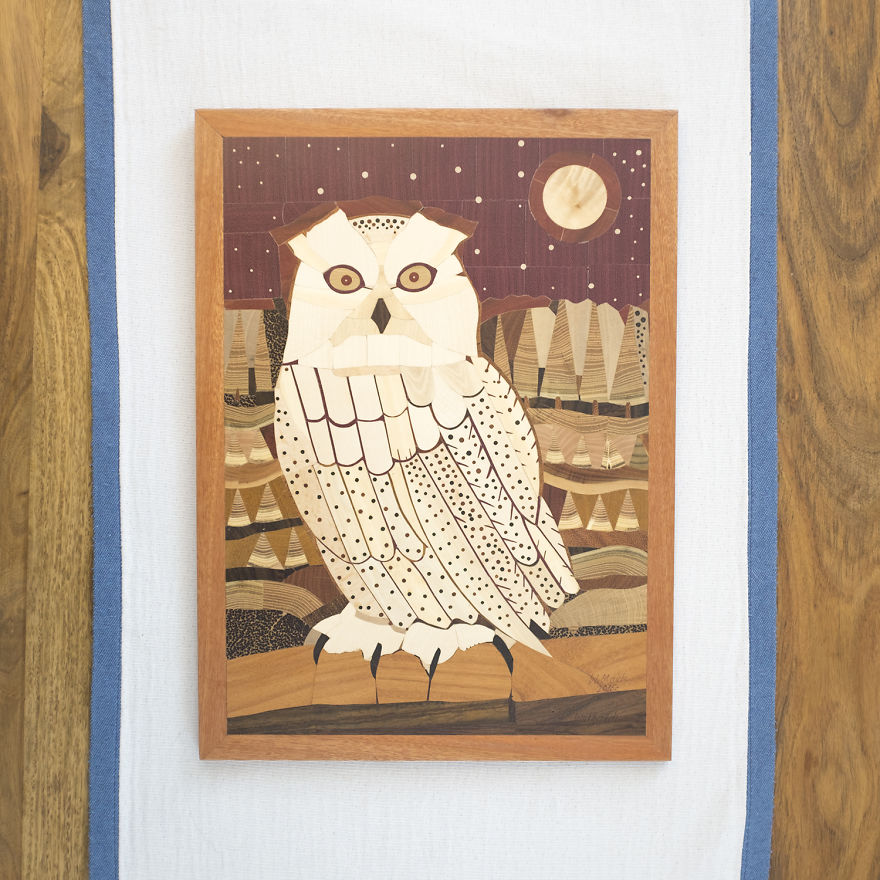 My Grandfather Spent 100+ Hours To Craft This Amazing Wood Art