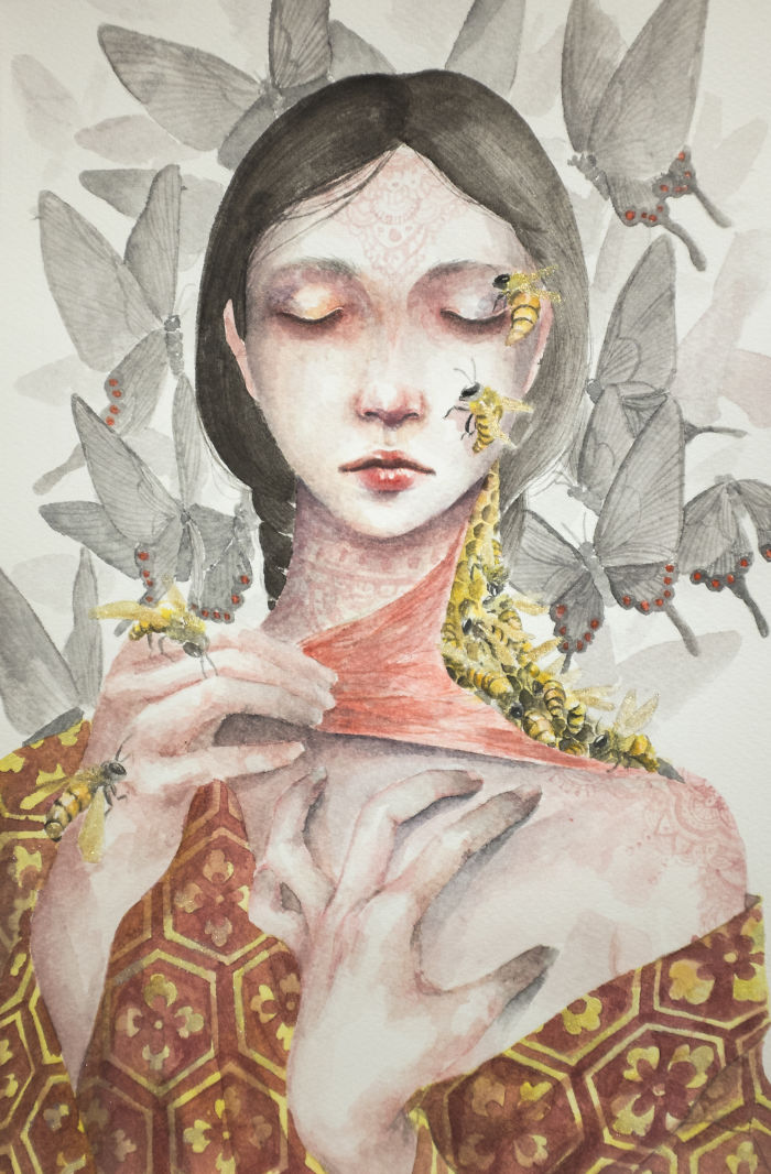 I Paint Ethereal Watercolor Portraits I Paint Ethereal Watercolor Portraits