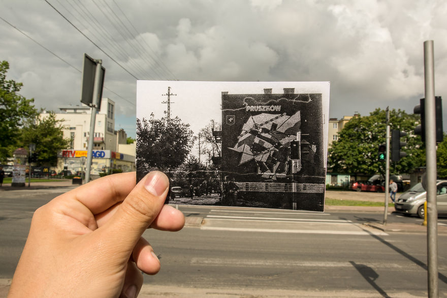 Old Map Of Pruszkow, 70-ties XX Century