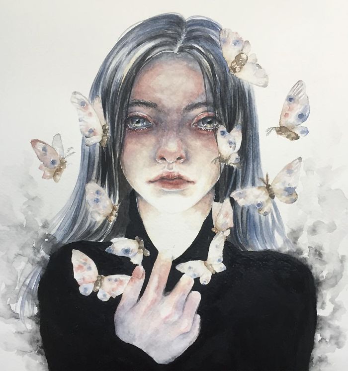 I Paint Ethereal Watercolor Portraits I Paint Ethereal Watercolor Portraits