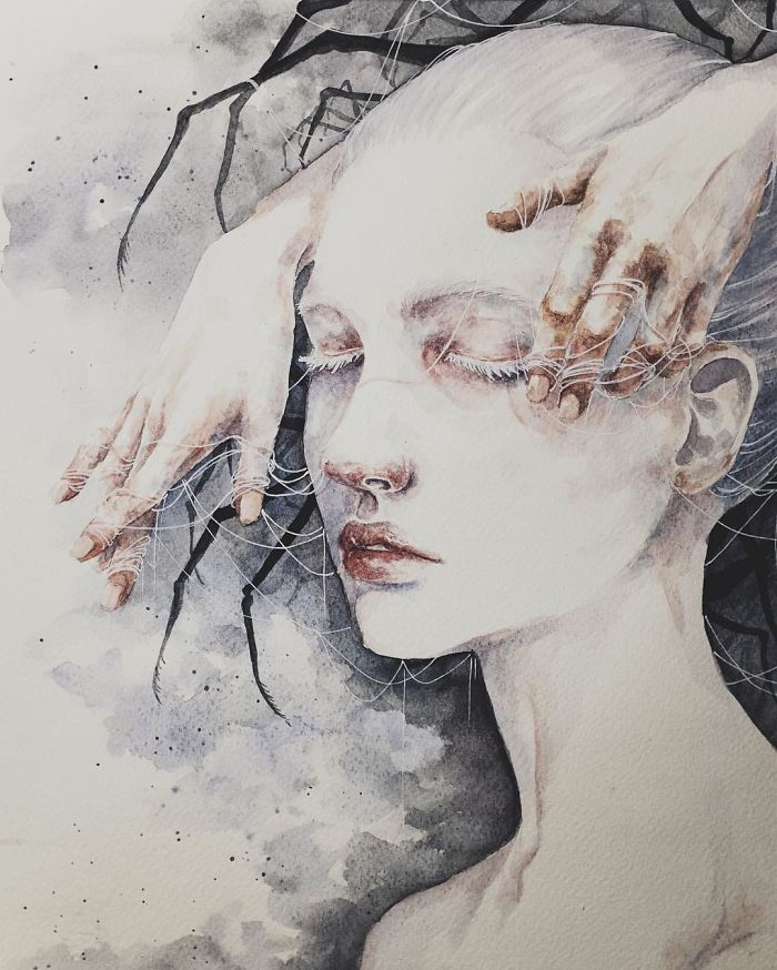 I Paint Ethereal Watercolor Portraits I Paint Ethereal Watercolor Portraits