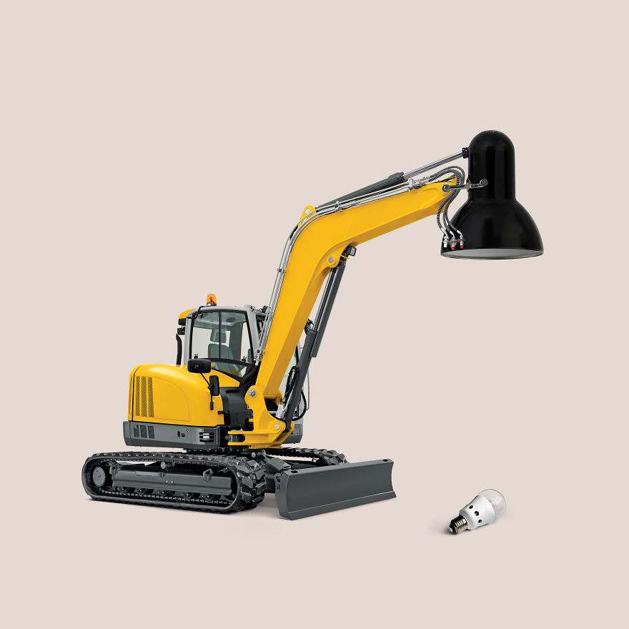 Excavator + Desk Lamp