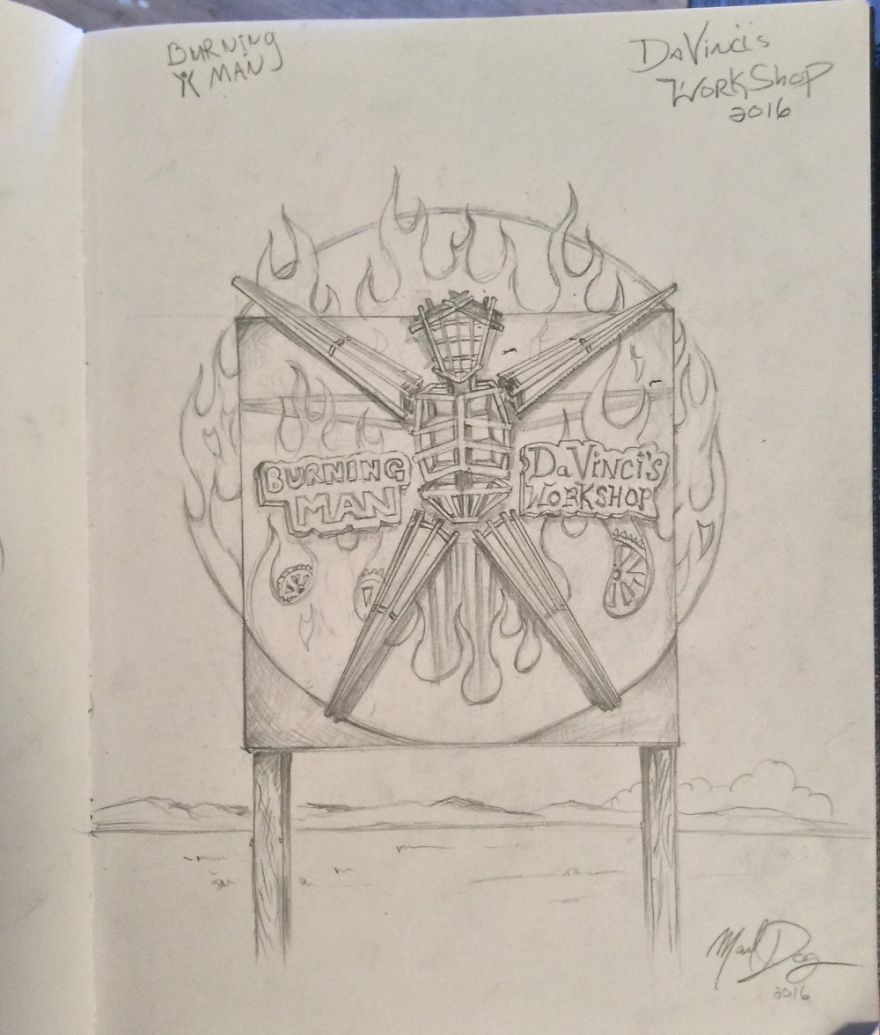 Burning Man 2016 - Da Vinci's Workshop