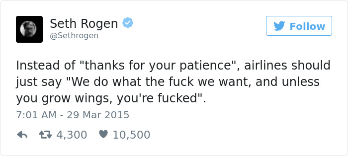 Funny Plane Tweet