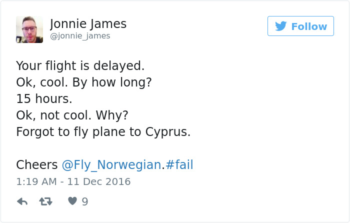 Funny Plane Tweet