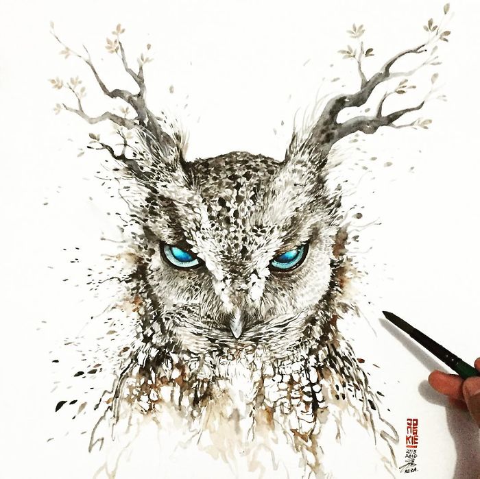 I Create Animal Spirits Trough Watercolor