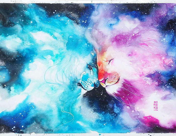 I Create Animal Spirits Trough Watercolor