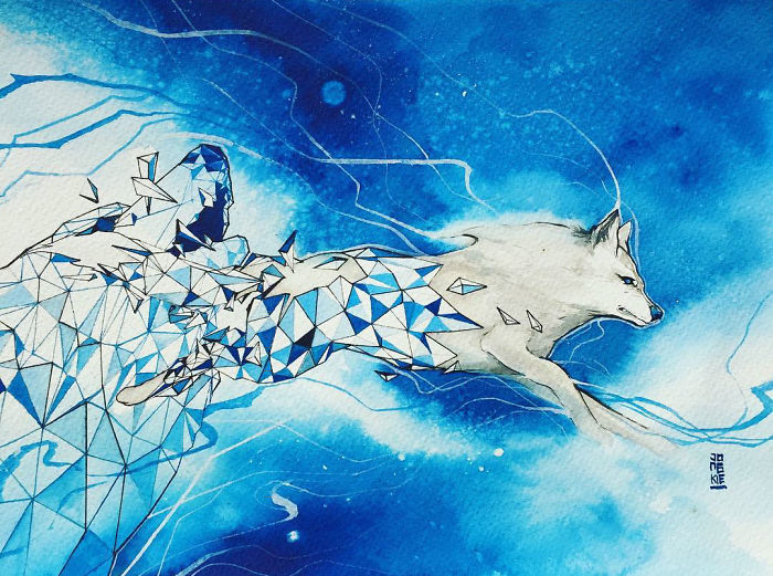 I Create Animal Spirits Trough Watercolor