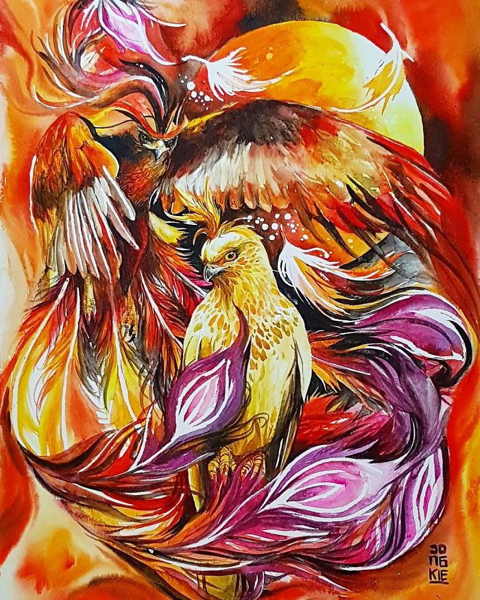 I Create Animal Spirits Trough Watercolor