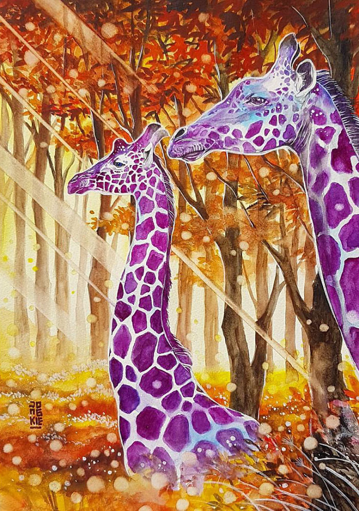 I Create Animal Spirits Trough Watercolor