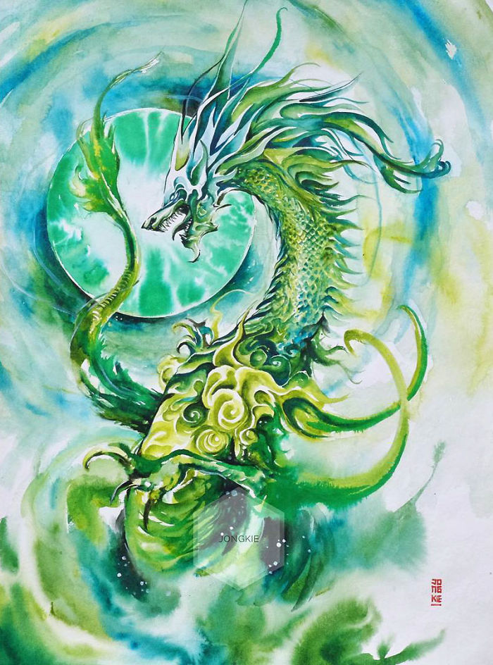 I Create Animal Spirits Trough Watercolor