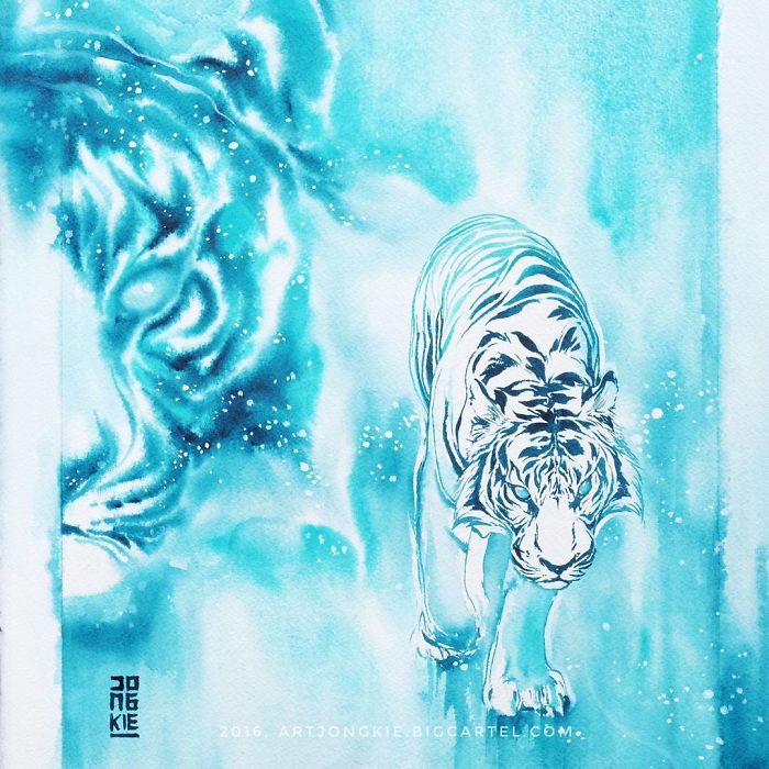 I Create Animal Spirits Trough Watercolor