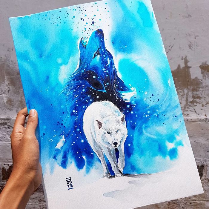I Create Animal Spirits Trough Watercolor
