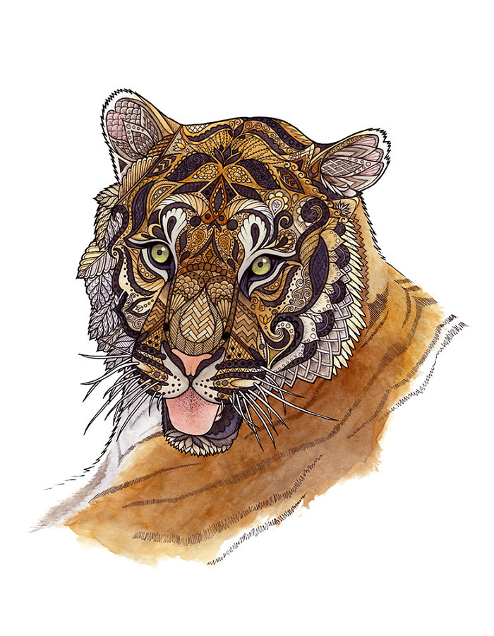 I Draw Intricately Patterned Animals