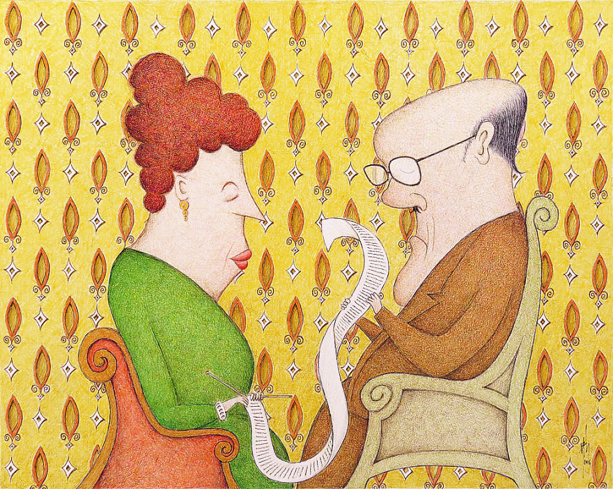 I Create Images With Random Cross-Hatching ...and Some Works Take A Week Or More To Complete.