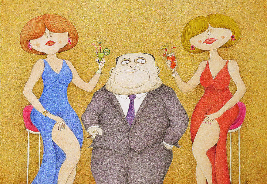 I Create Images With Random Cross-Hatching ...and Some Works Take A Week Or More To Complete.