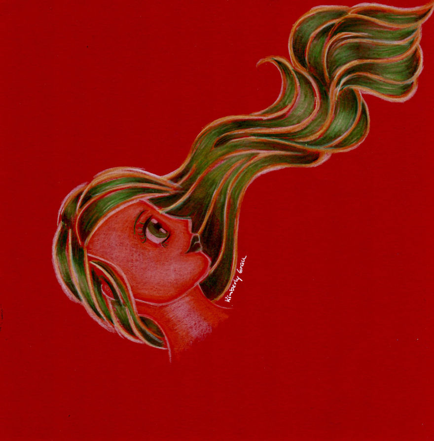 I Created A Set Of Manga Girls By Hand Using Color Pencils And The Complementary Color Scheme I Created A Set Of Manga Girls By Hand Using Color Pencils And The Complementary Color Scheme