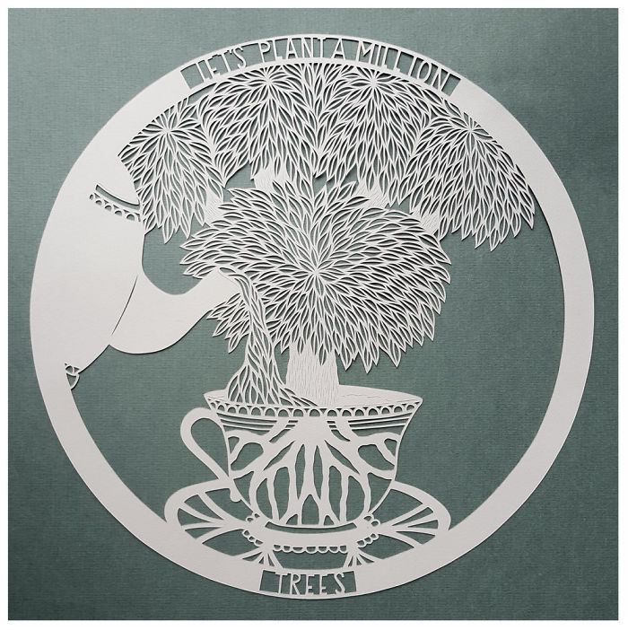 I Make My Artwork Using Only A Simple Sheet Of Paper