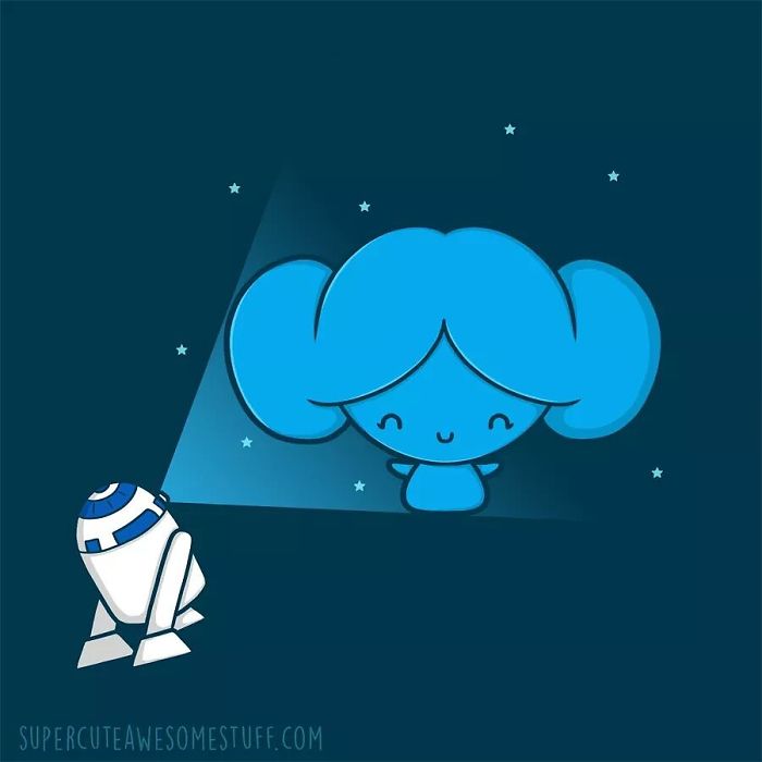 May The Force Be With Her. By Perdita ( Supercuteawesomestuff.com)