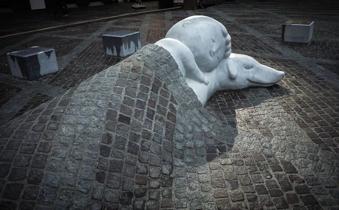 We Created A Statue To Honor Friendship Between People And Animals.