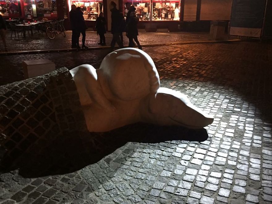 We Created A Statue To Honor Friendship Between People And Animals.