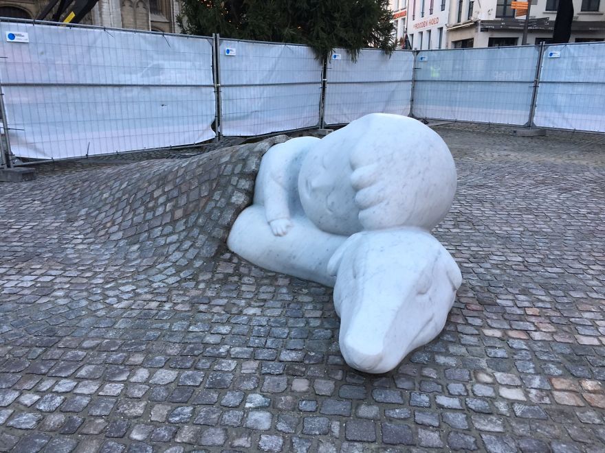 We Created A Statue To Honor Friendship Between People And Animals.